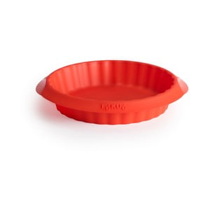 Červená silikónová forma na koláč Lékué, ⌀ 12 cm