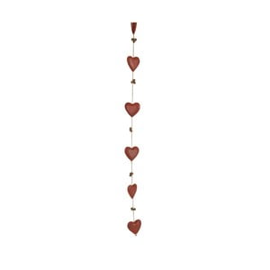 Girlanda Antic Line Bells & Hearts Red