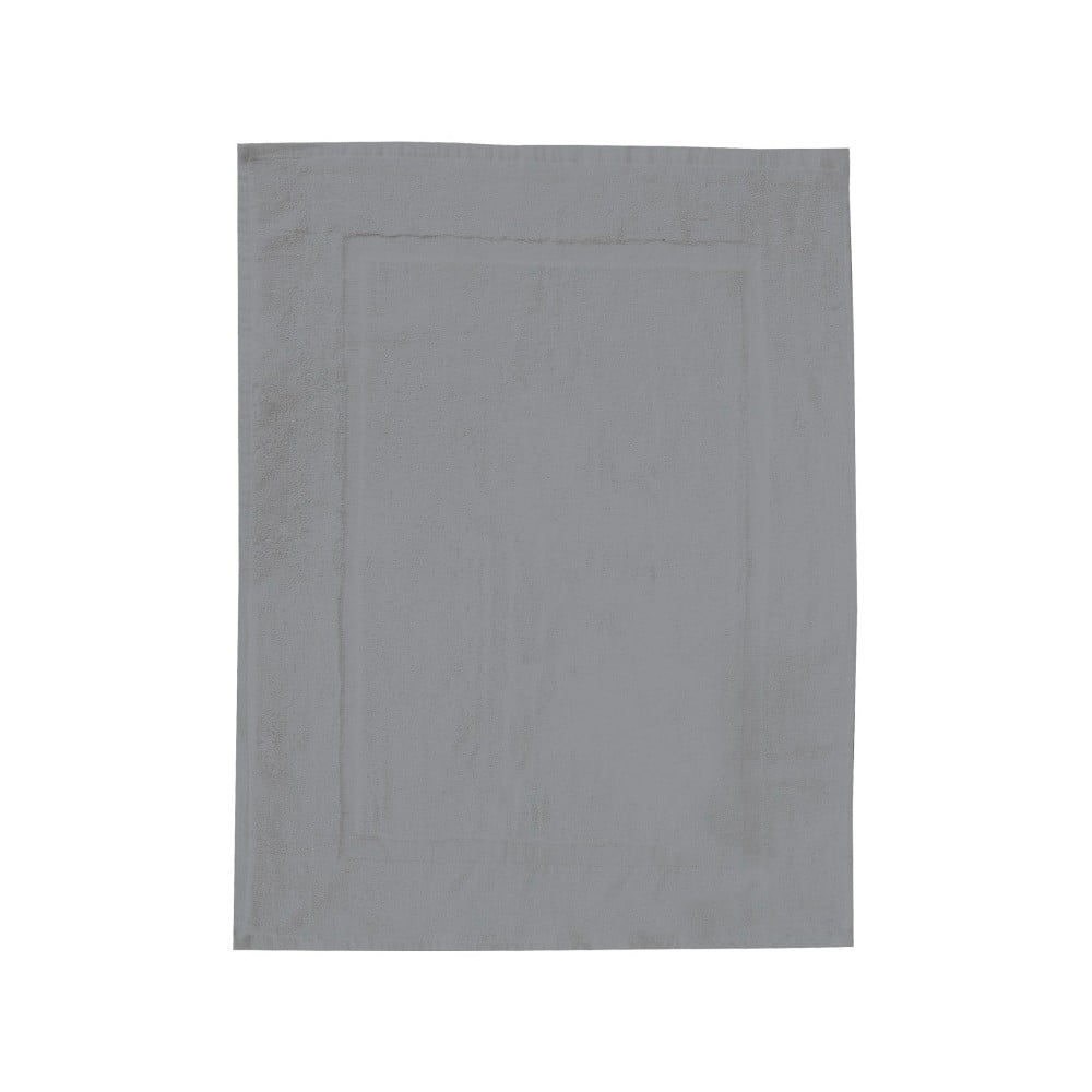 E-shop Sivá bavlnená kúpeľňová predložka Wenko, 50 × 70 cm