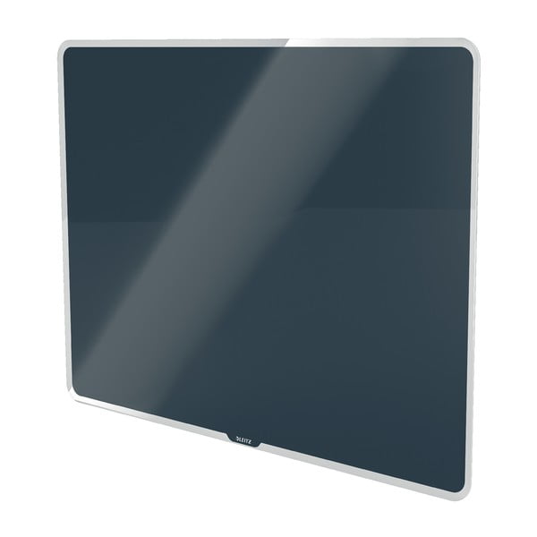 Sivá sklenená magnetická tabuľa Leitz Cosy, 80 x 60 cm