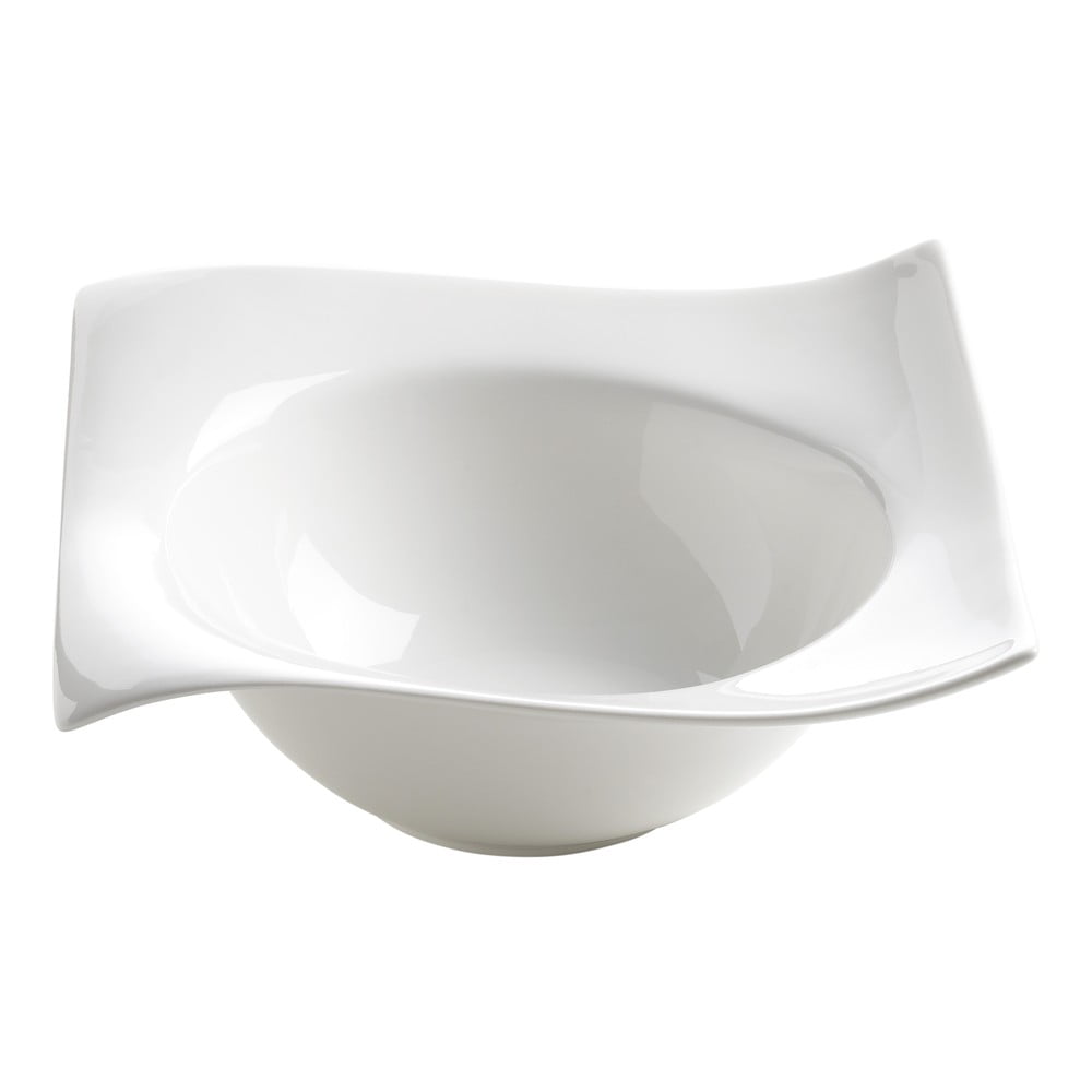 E-shop Biela porcelánová miska Maxwell & Williams Motion, 19 x 19 cm