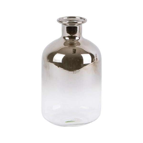Sklenená malá váza PT LIVING Silver Tube, výška 10 cm