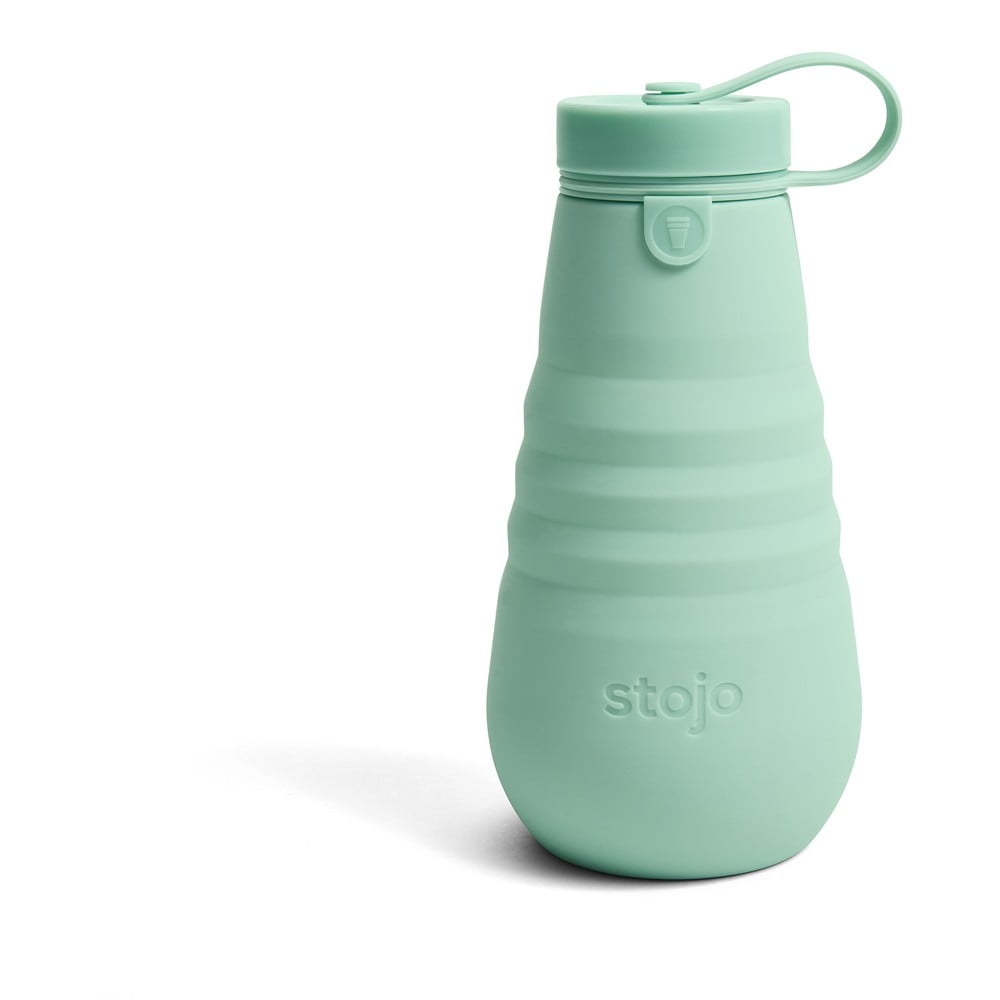 E-shop Zelená skladacia fľaša Stojo Bottle Seafoam, 590 ml