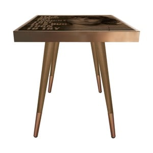 Príručný stolík Caresso Jim Morrison Square, 45 × 45 cm