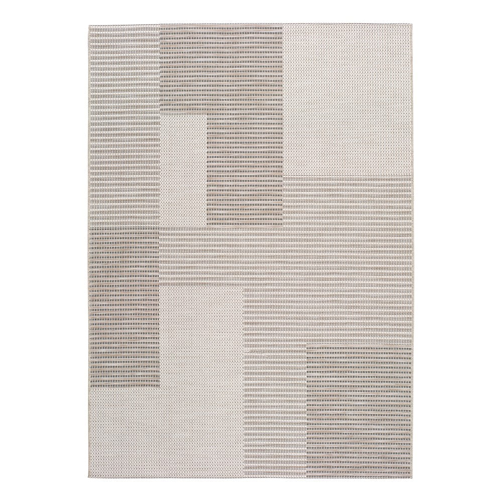 E-shop Béžový vonkajší koberec Universal Cork Squares, 115 x 170 cm