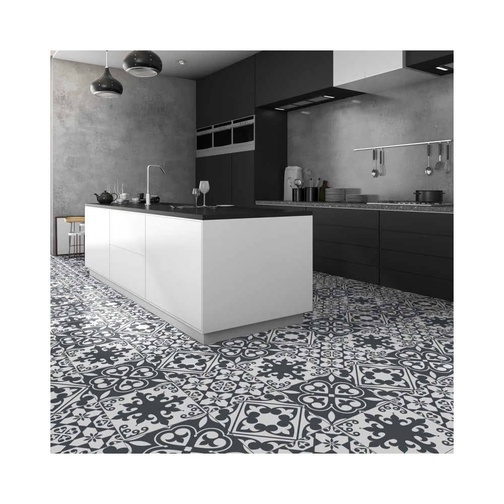 Obrázok Samolepka na podlahu Ambiance Floor Sticker Tiles Leandro, 45 × 45 cm