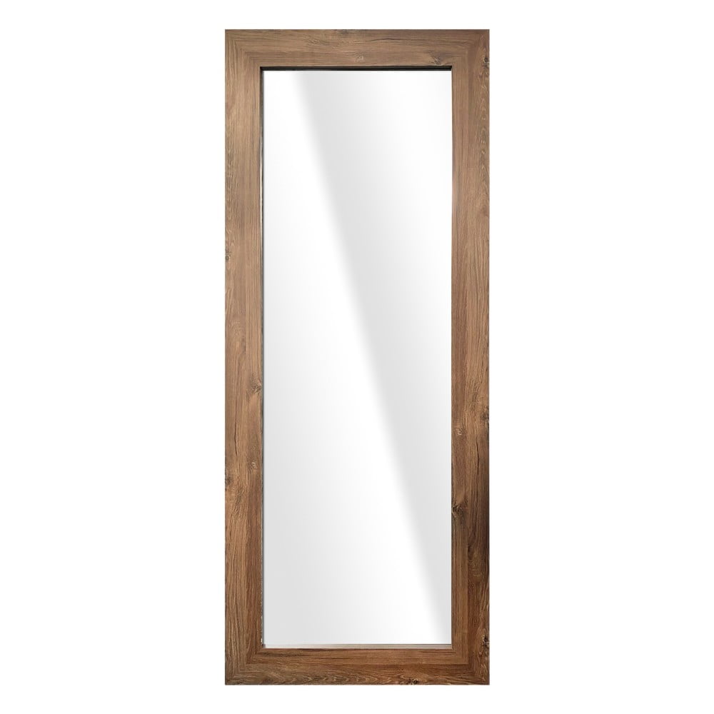 E-shop Nástenné zrkadlo v hnedom ráme Styler Jyvaskyla, 60 x 148 cm