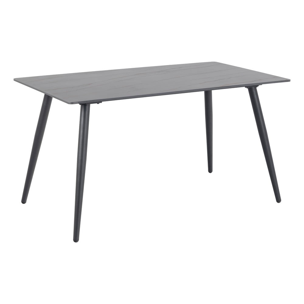 E-shop Čierny stôl s keramickou doskou Actona Wicklow, 80 x 140 cm