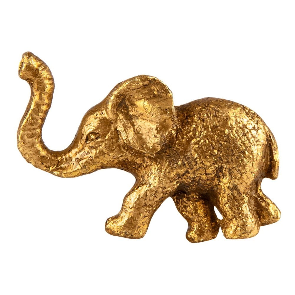 E-shop Cínová úchytka na zásuvku v zlatej farbe Sass & Belle Elephant
