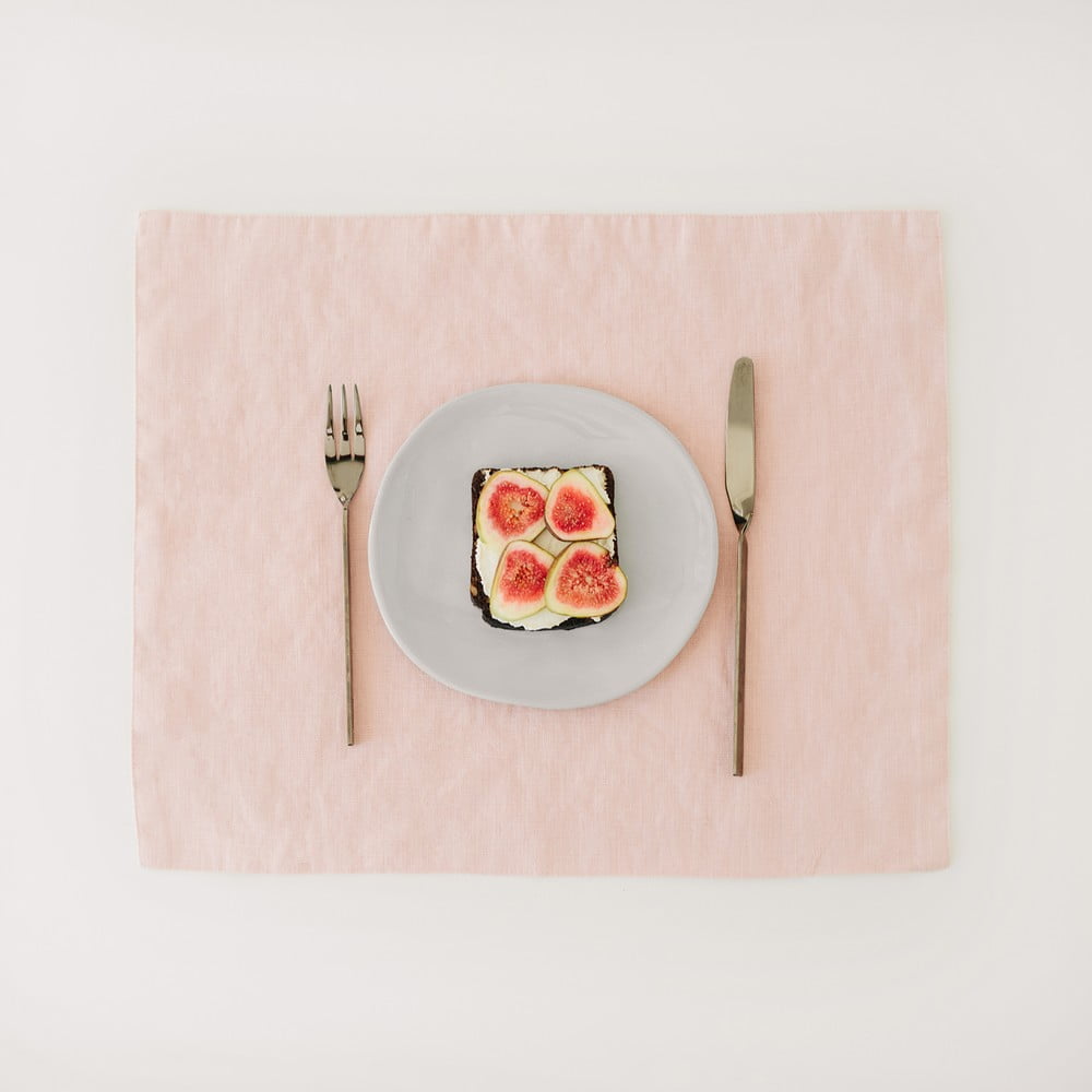 E-shop Ružové ľanové prestieranie Linen Tales, 35 x 45 cm