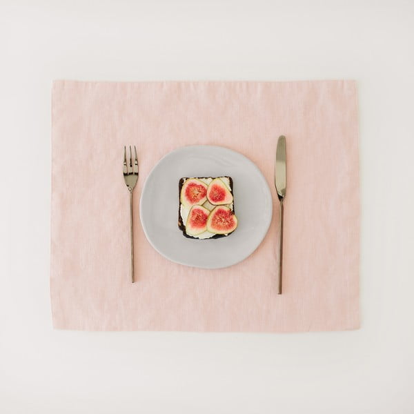 Ružové ľanové prestieranie Linen Tales, 35 x 45 cm