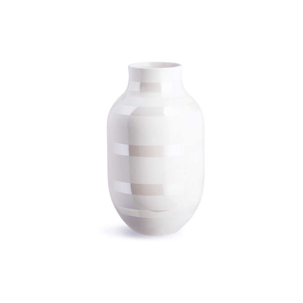E-shop Biela kameninová váza Kähler Design Omaggio, výška 30,5 cm