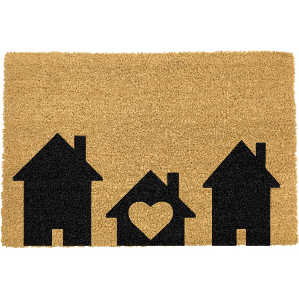 E-shop Rohožka z prírodného kokosového vlákna Artsy Doormats Home is Where, 40 x 60 cm