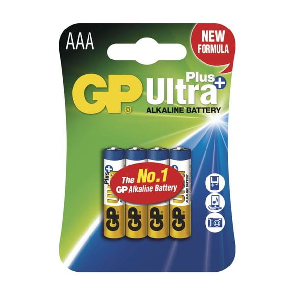 Súprava 4 alkalických baterií EMOS GP Ultra Plus AAA