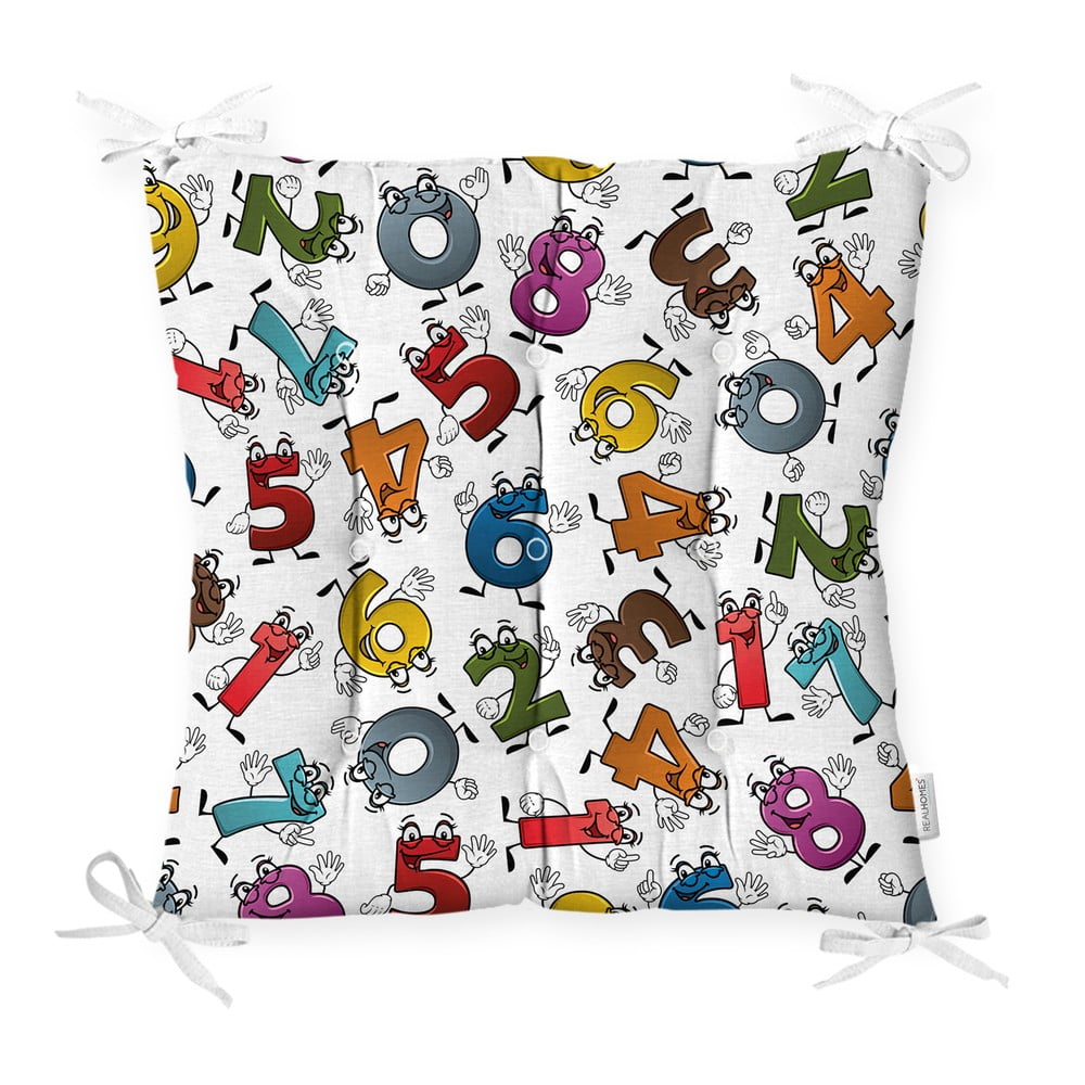 E-shop Sedák s prímesou bavlny Minimalist Cushion Covers Crazy Numbers, 40 x 40 cm