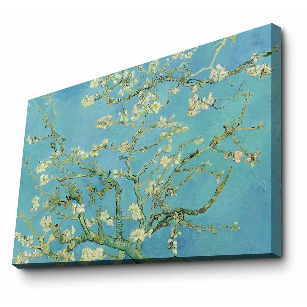 E-shop Nástenná reprodukcia na plátne Vincent Van Gogh Almond Blossom, 100 × 70 cm