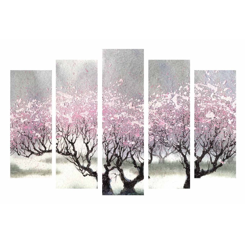 E-shop 5-dielny obraz na plátne Cherry Blossom