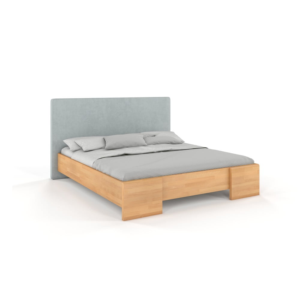 E-shop Dvojlôžková posteľ v dekore bukového dreva Skandica Hessel, 140 x 200 cm