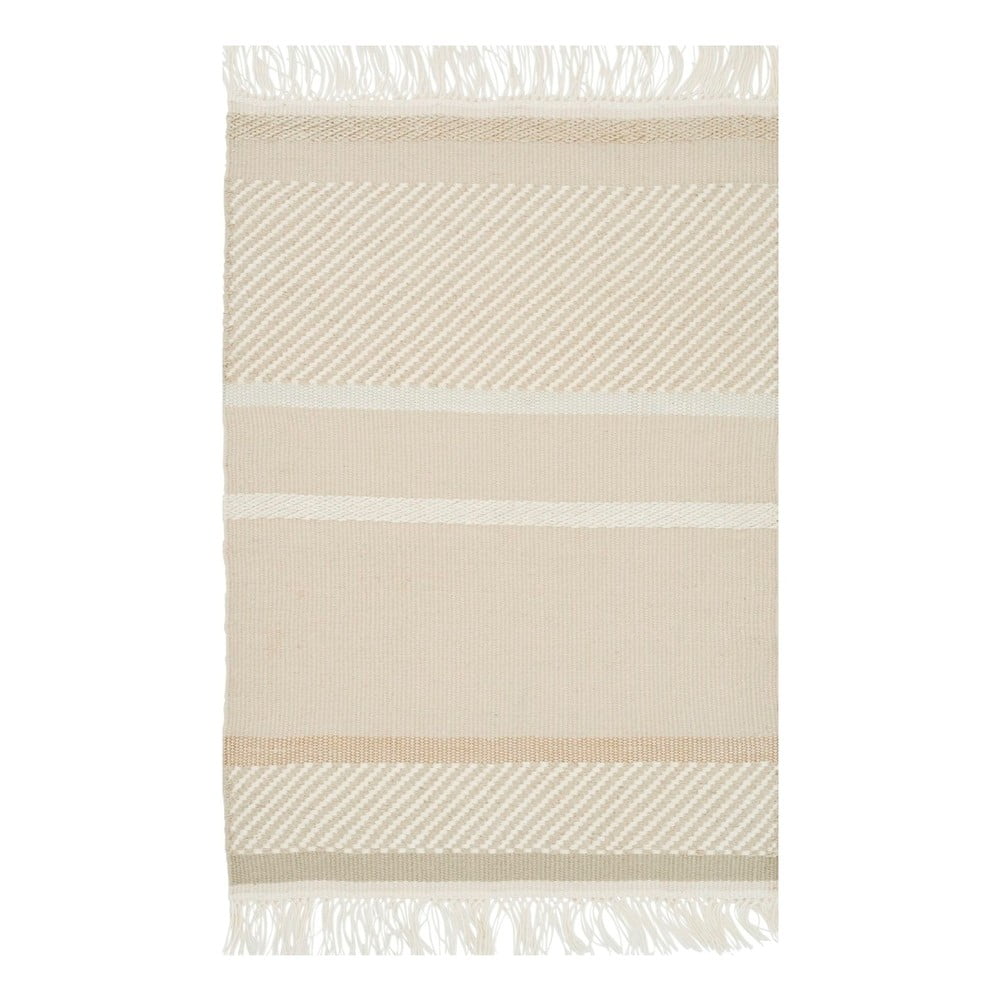 Béžový ručne tkaný koberec Linie Design Unito, 170 x 240 cm