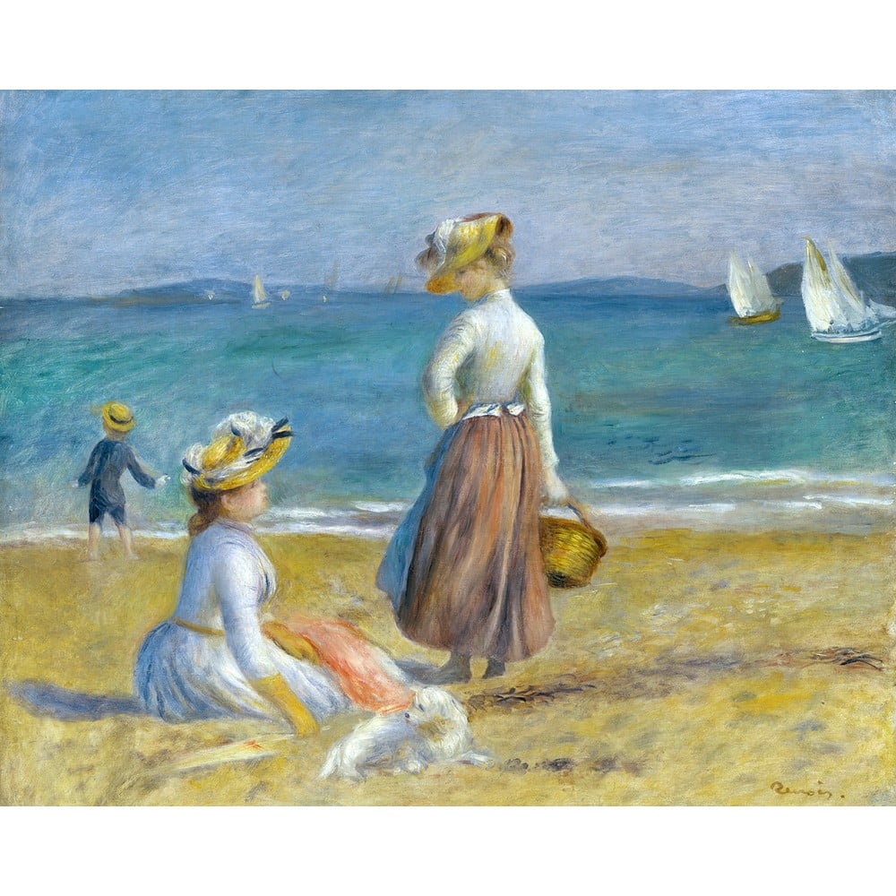 E-shop Reprodukcia obrazu Auguste Renoir - Figures on the Beach, 50 x 40 cm