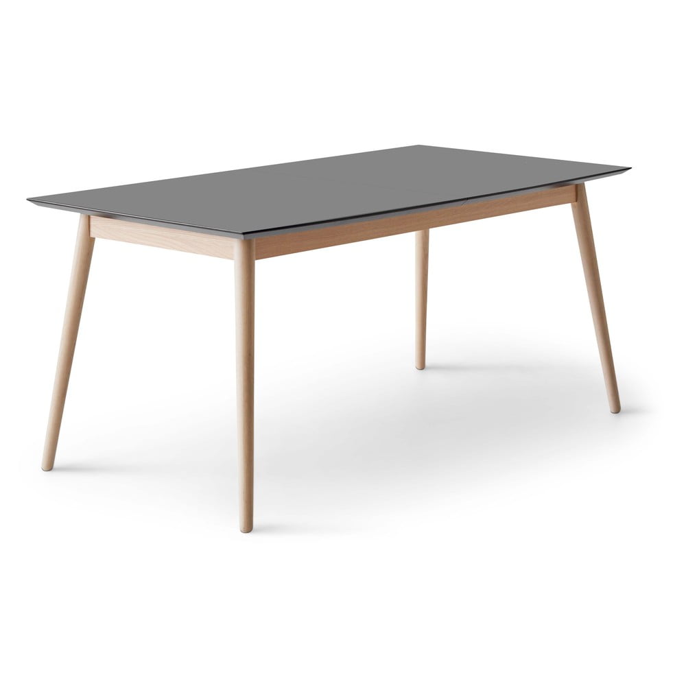 Antracitovosivý/v prírodnej farbe rozkladací jedálenský stôl 100x210 cm Meza – Hammel Furniture