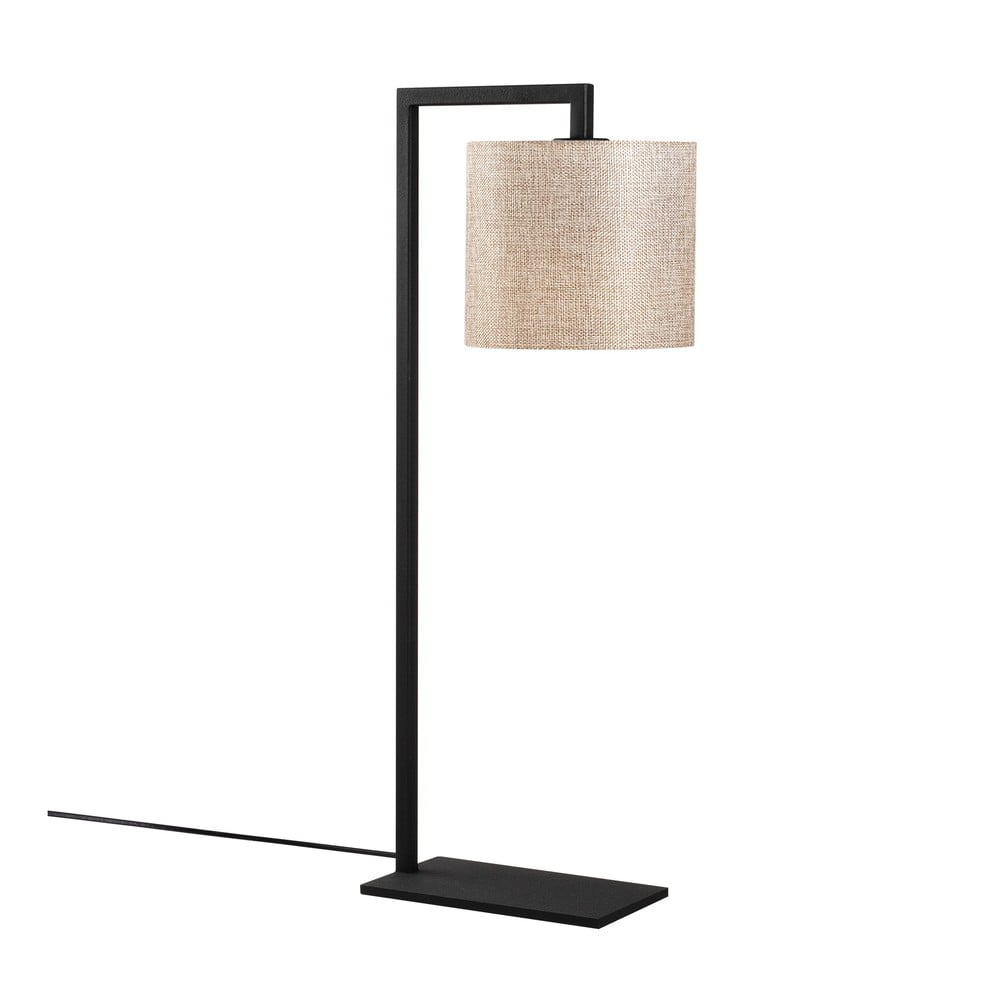 E-shop Čierno-béžová stolná lampa Opviq lights Profil