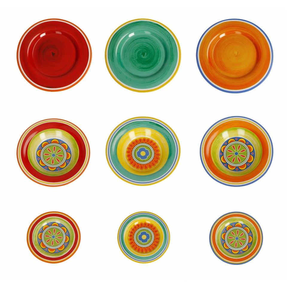 E-shop 18-dielna súprava porcelánových tanierov Brandani Mediterranea