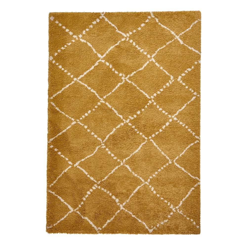 E-shop Horčicovožltý koberec Think Rugs Royal Nomadic, 120 × 170 cm