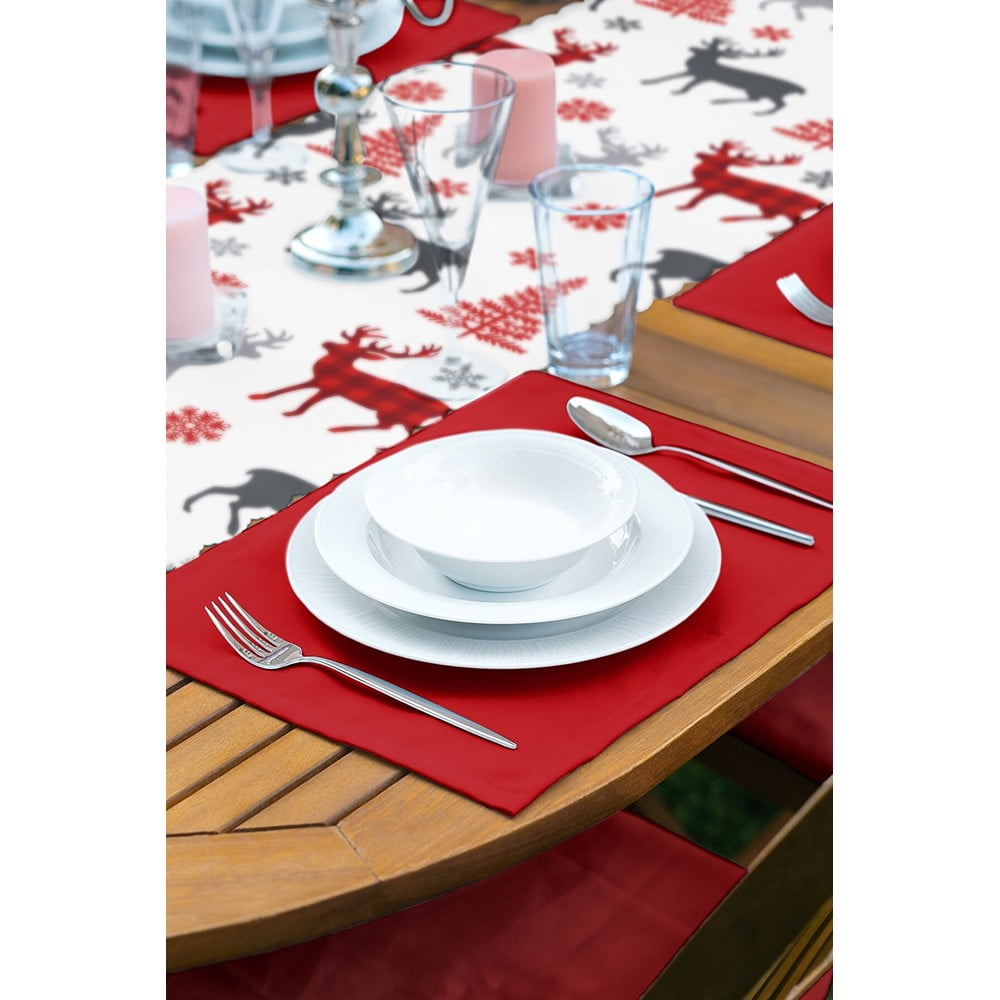 E-shop Vianočný set 4 ks prestieranie a behúňa na stôl 140x45 cm American Servis - Mila Home
