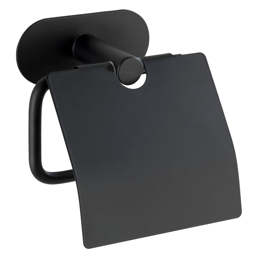 E-shop Čierny nástenný držiak na toaletný papier Wenko Orea