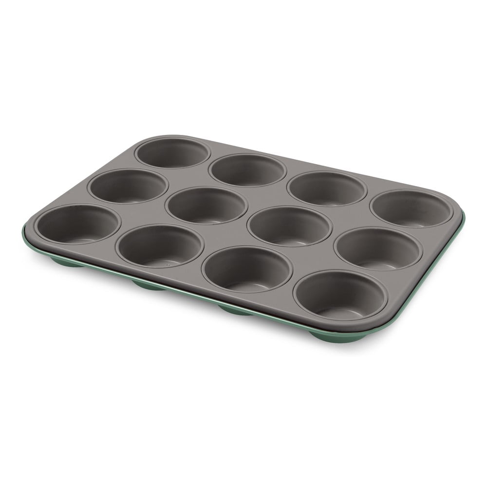 E-shop Zelená oceľová forma na 12 muffinov Bon Ton Guardini
