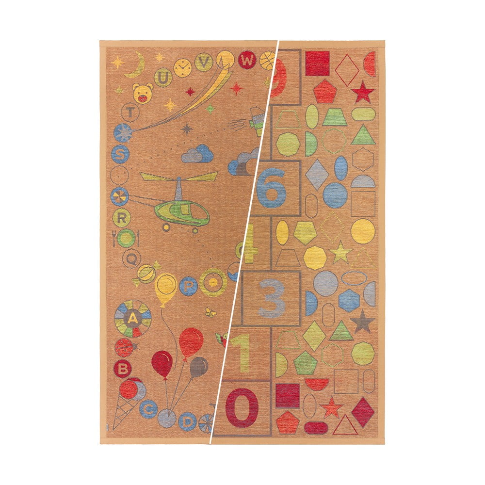E-shop Hnedý obojstranný detský koberec Narma Tähemaa, 140 x 200 cm