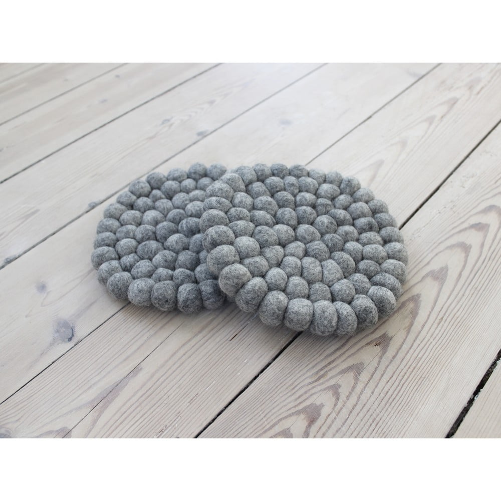 Obrázok Oceľovosivá guľôčková podložka z vlny Wooldot Ball Coaster, ⌀ 20 cm