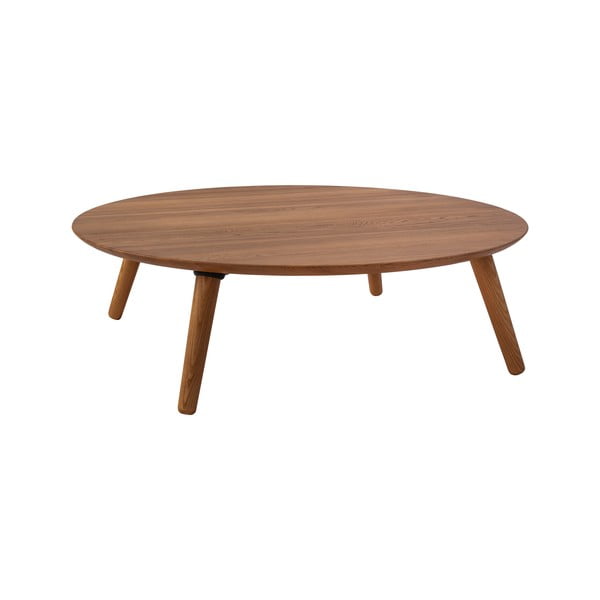 Konferenčný stolík z jaseňového dreva Ragaba Contrast Slice, ⌀ 100 cm