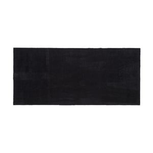 Čierna rohožka Tica Copenhagen Unicolor, 67 x 150 cm