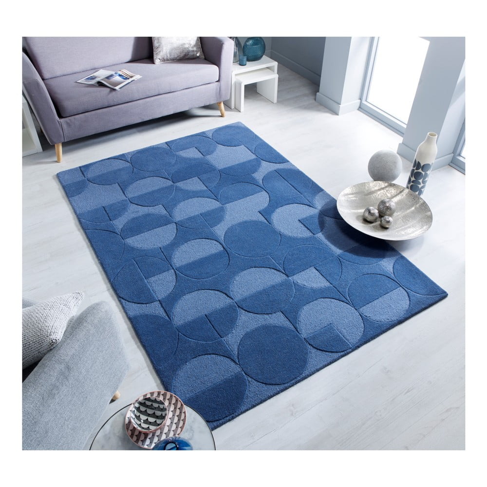 Obrázok Modrý koberec z vlny Flair Rugs Gigi, 160 × 230 cm