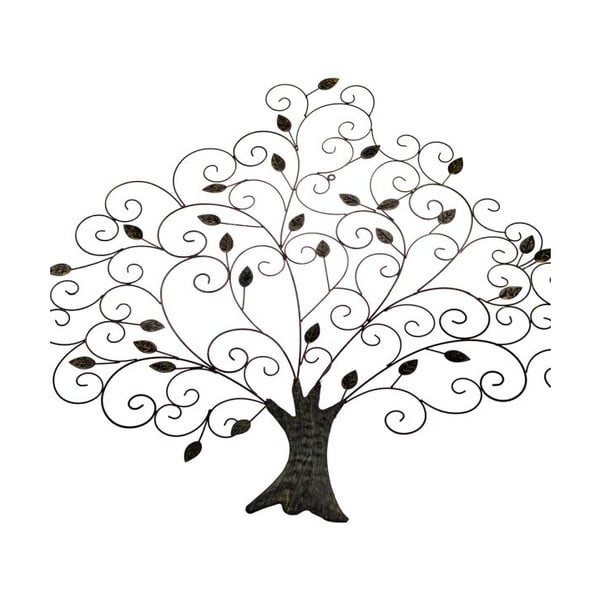 Kovová nástenná dekorácia Dakls Tree