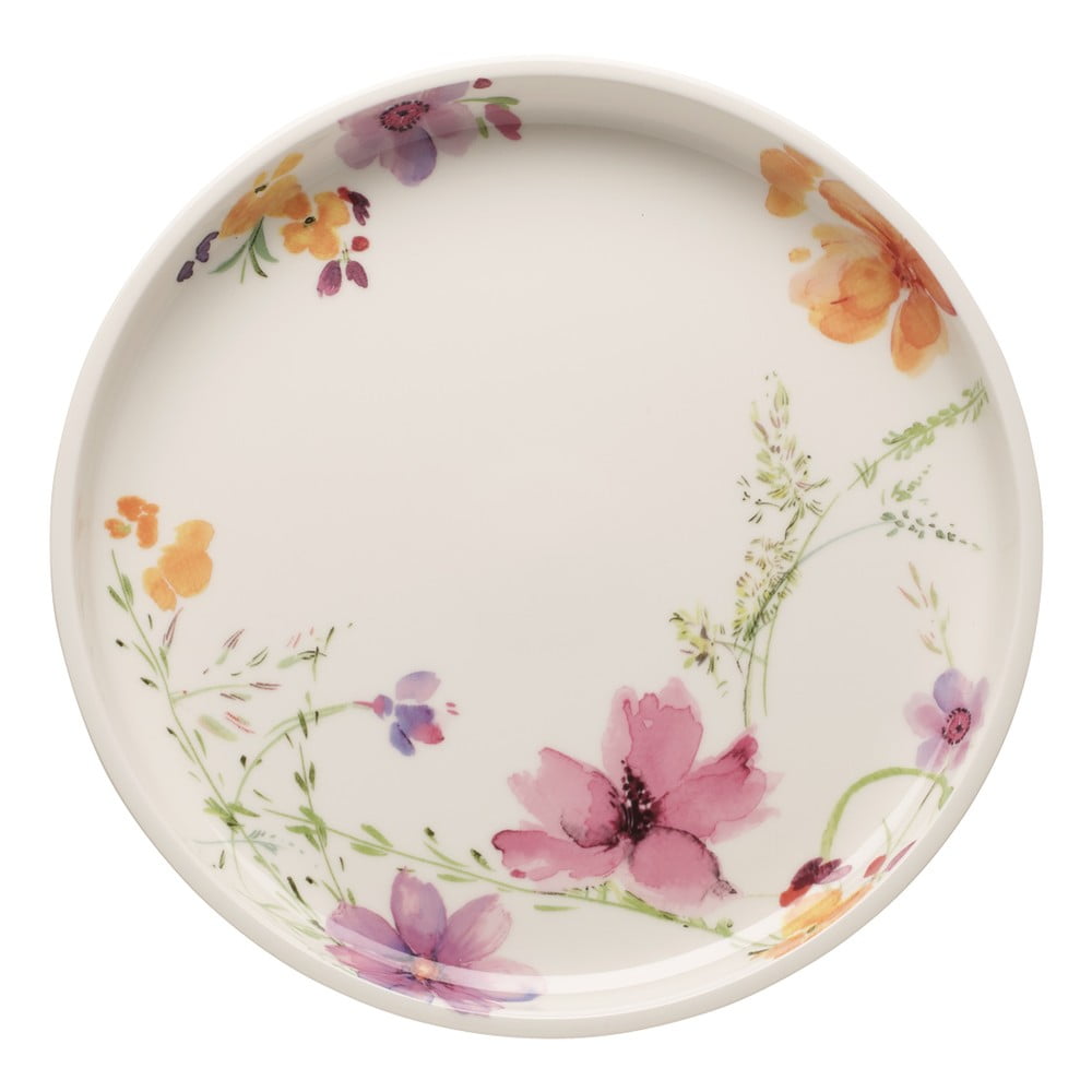 E-shop Servírovací porcelánový tanier s kvetinovými motívmi Villeroy & Boch Mariefleur, 30 cm