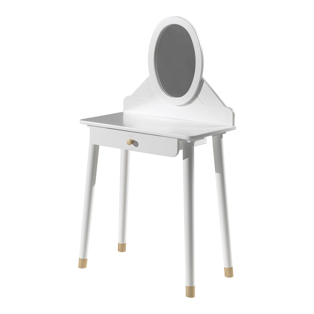 E-shop Biely detský toaletný stolík z borovicového dreva Vipack Billy