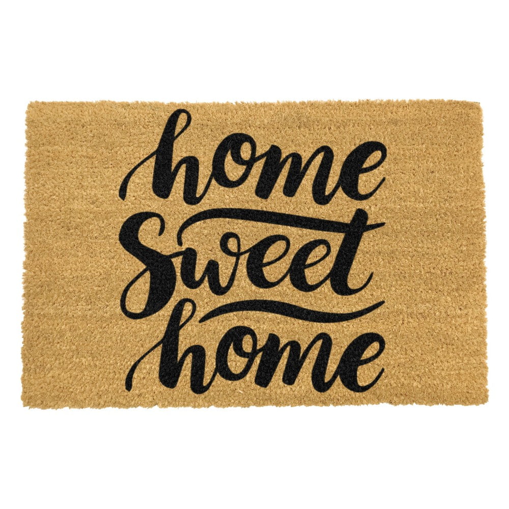 E-shop Rohožka z prírodného kokosového vlákna Artsy Doormats Home Sweet Home, 40 x 60 cm