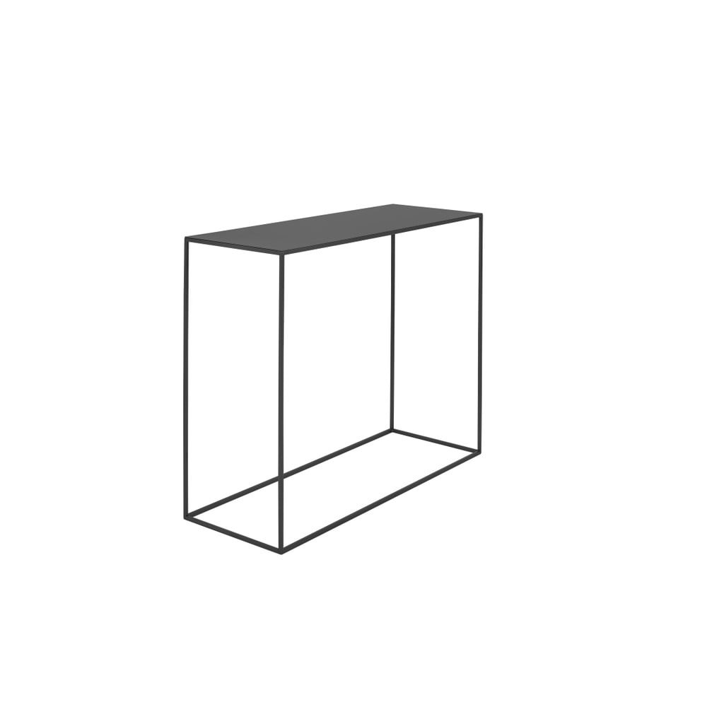 E-shop Čierny konzolový kovový stôl CustomForm Tensio, 100 x 35 cm