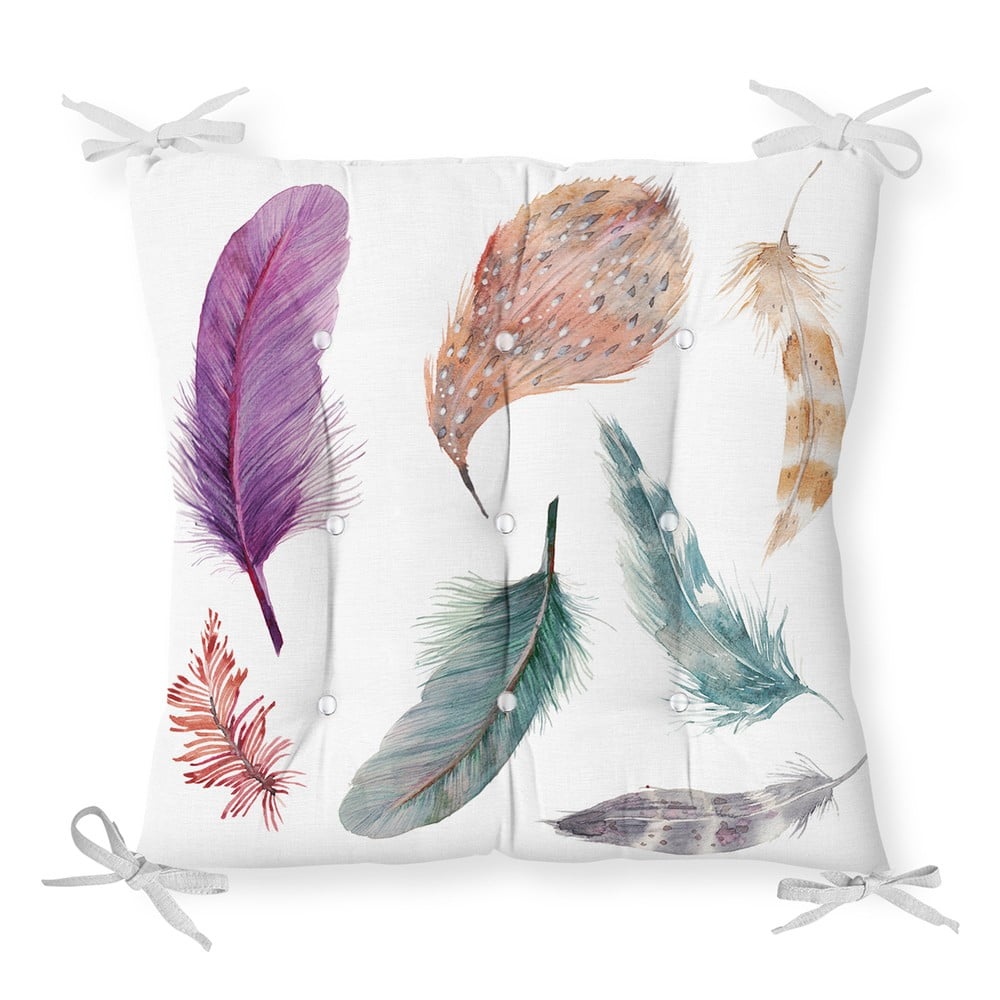 E-shop Sedák s prímesou bavlny Minimalist Cushion Covers Feathers, 40 x 40 cm