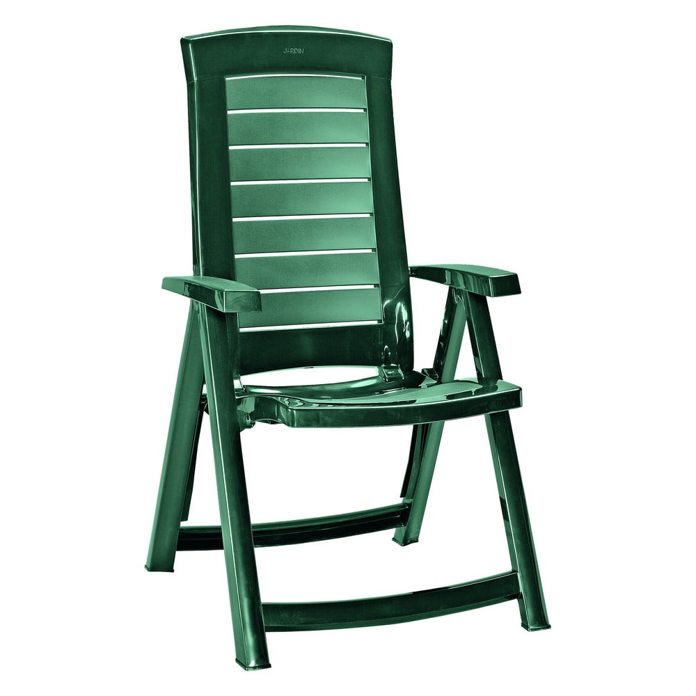 E-shop Zelená plastová záhradná stolička Aruba - Keter