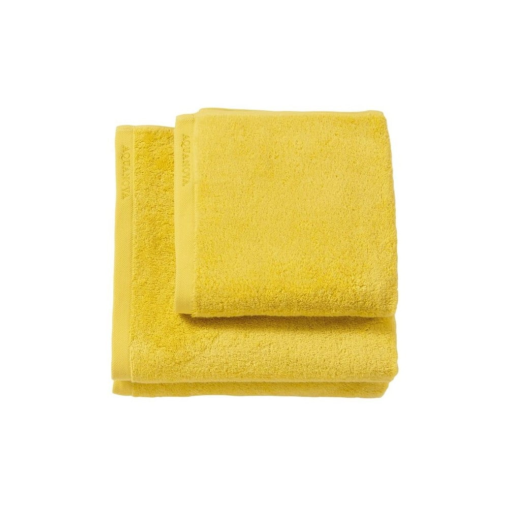 Žltý uterák Aquanova London, 55 x 100 cm