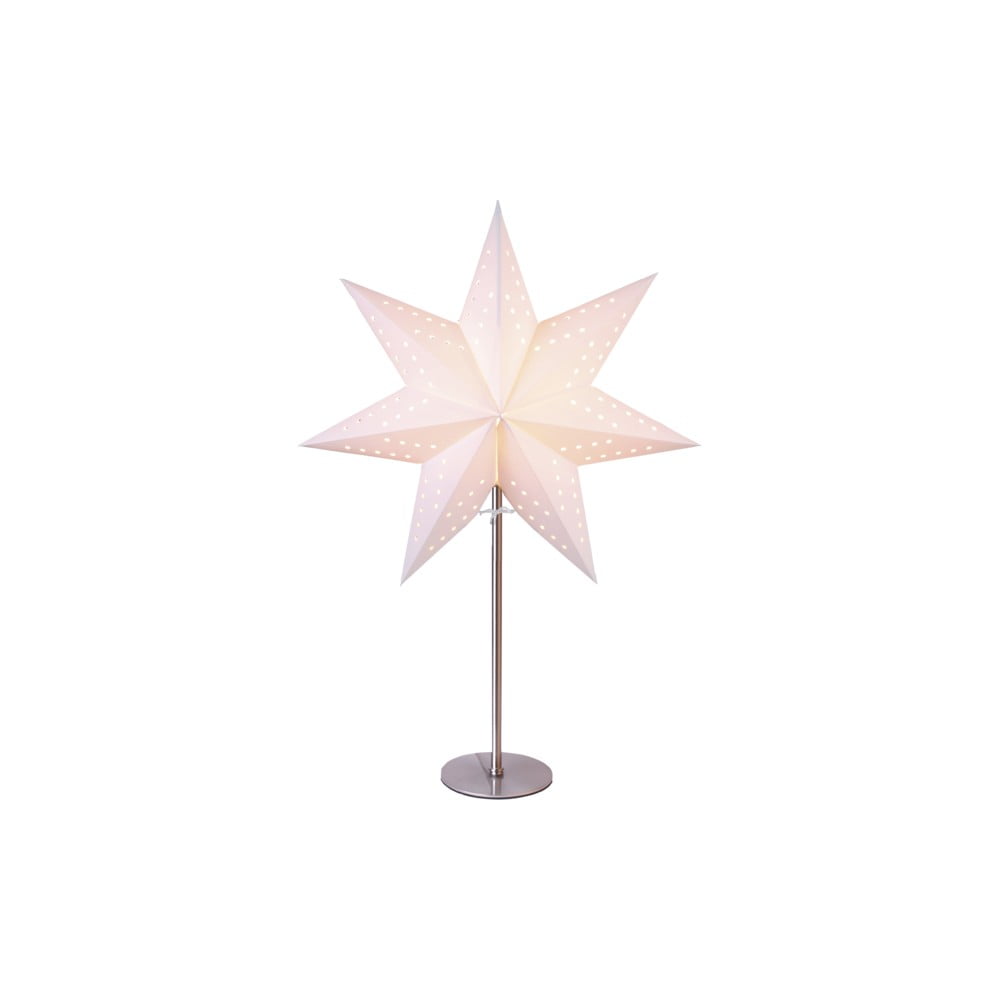 E-shop Biela svetelná dekorácia Star Trading Bobo, výška 51 cm