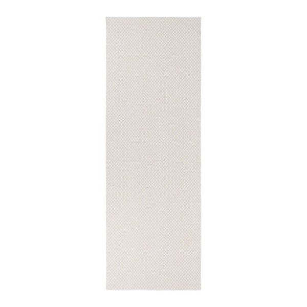 Krémovobiely behúň vhodný do exteriéru Narma Diby, 70 × 150 cm