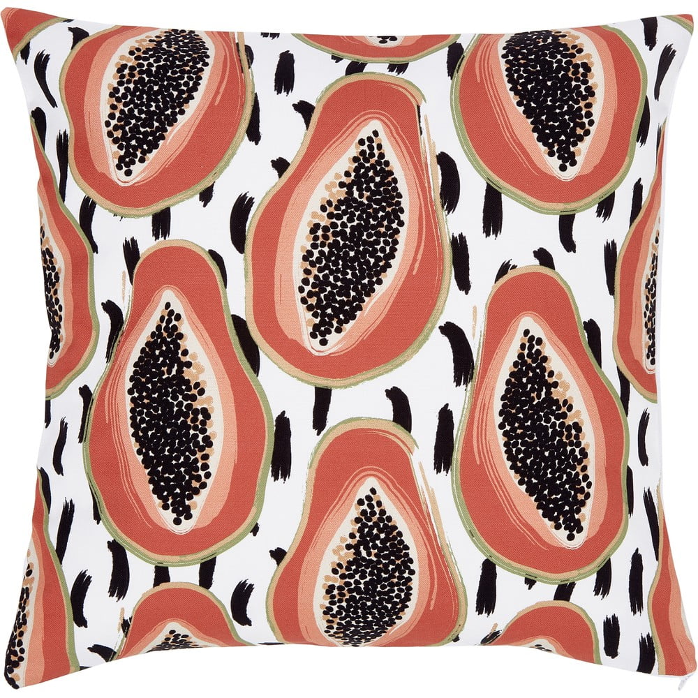 E-shop Bavlnená dekoratívna obliečka na vankúš Westwing Collection Papaya, 45 x 45 cm
