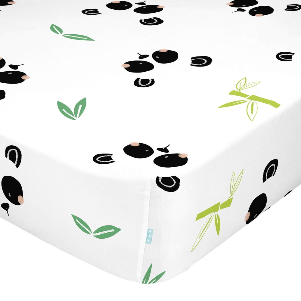 E-shop Detská bavlnená plachta Moshi Moshi Panda, 90 x 200 cm