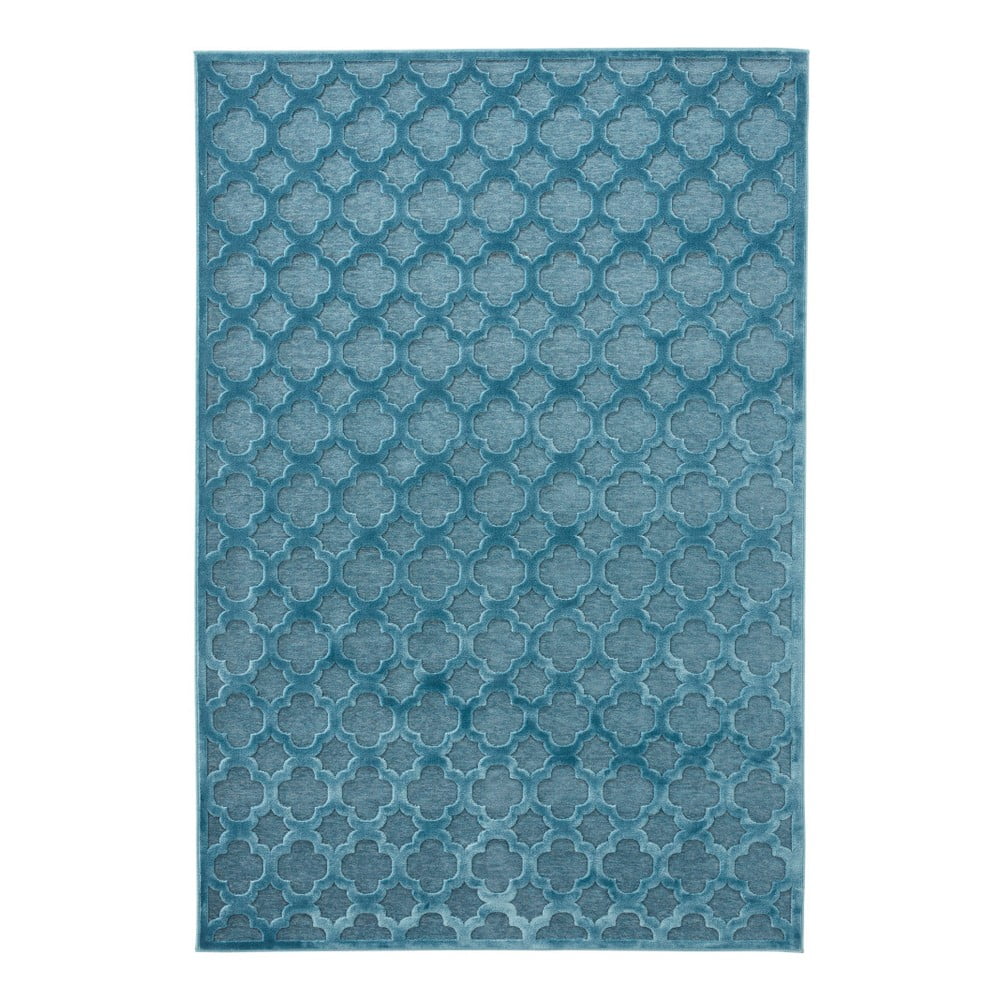 Modrý koberec z viskózy Mint Rugs Bryon, 160 × 230 cm