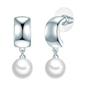 Perlové náušnice Perldesse Dol, perla, ⌀ 1 cm